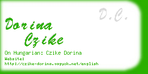 dorina czike business card